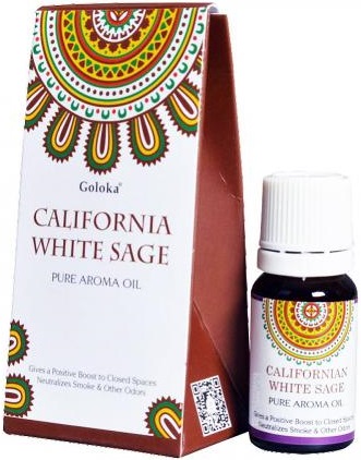 Goloka California White Sage Aroma Fragrance Oil - 10ml Bottle
