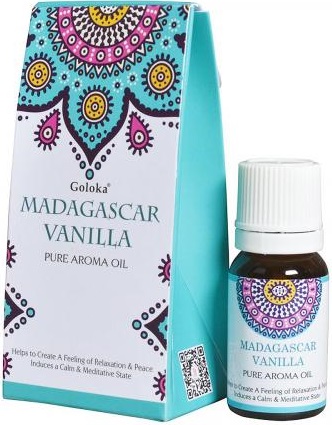 Goloka Madagascar Vanilla Aroma Fragrance Oil - 10ml Bottle