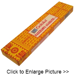 Goloka Nagchampa Incense Sticks - 16g pack 