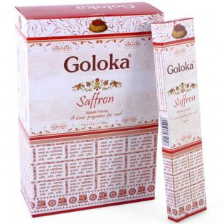 Goloka saffron Incense Sticks - 16g pack