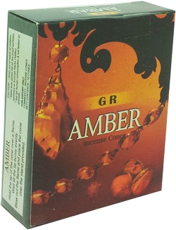 GR Amber Incense Cones