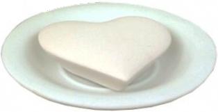 Heart aroma stone with dish