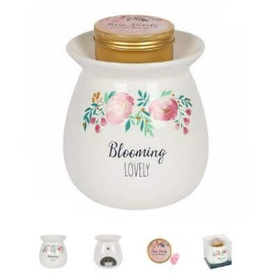 Large Smelling Blooming Wax Melt Burner - Fragrance Warmer