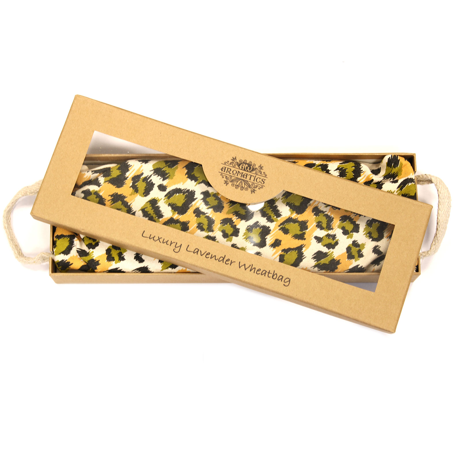 Luxury Lavender Wheat Bag in Gift Box - Night Leopard