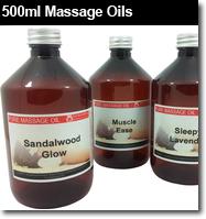500ml Massage Oils (All Types)