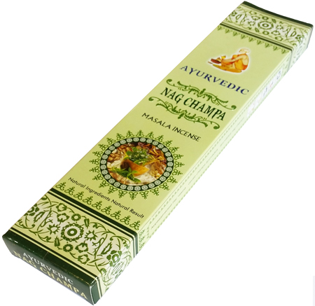 Nag Champa Ayurvedic Masala Incense Sticks - Pack of 15 Premium Sticks