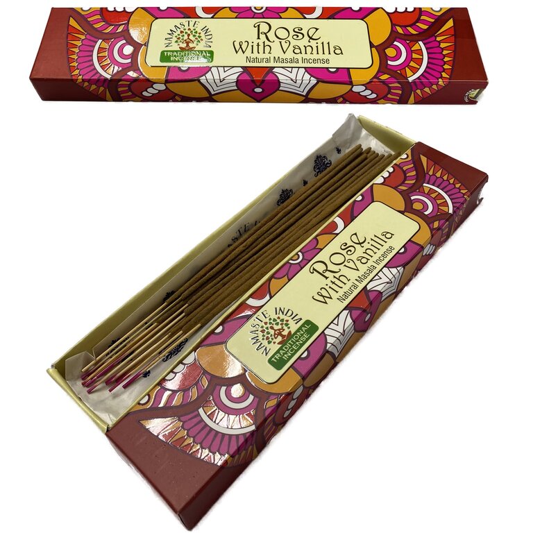 Namaste Mandala Masala Incense Sticks - Rose With Vanilla