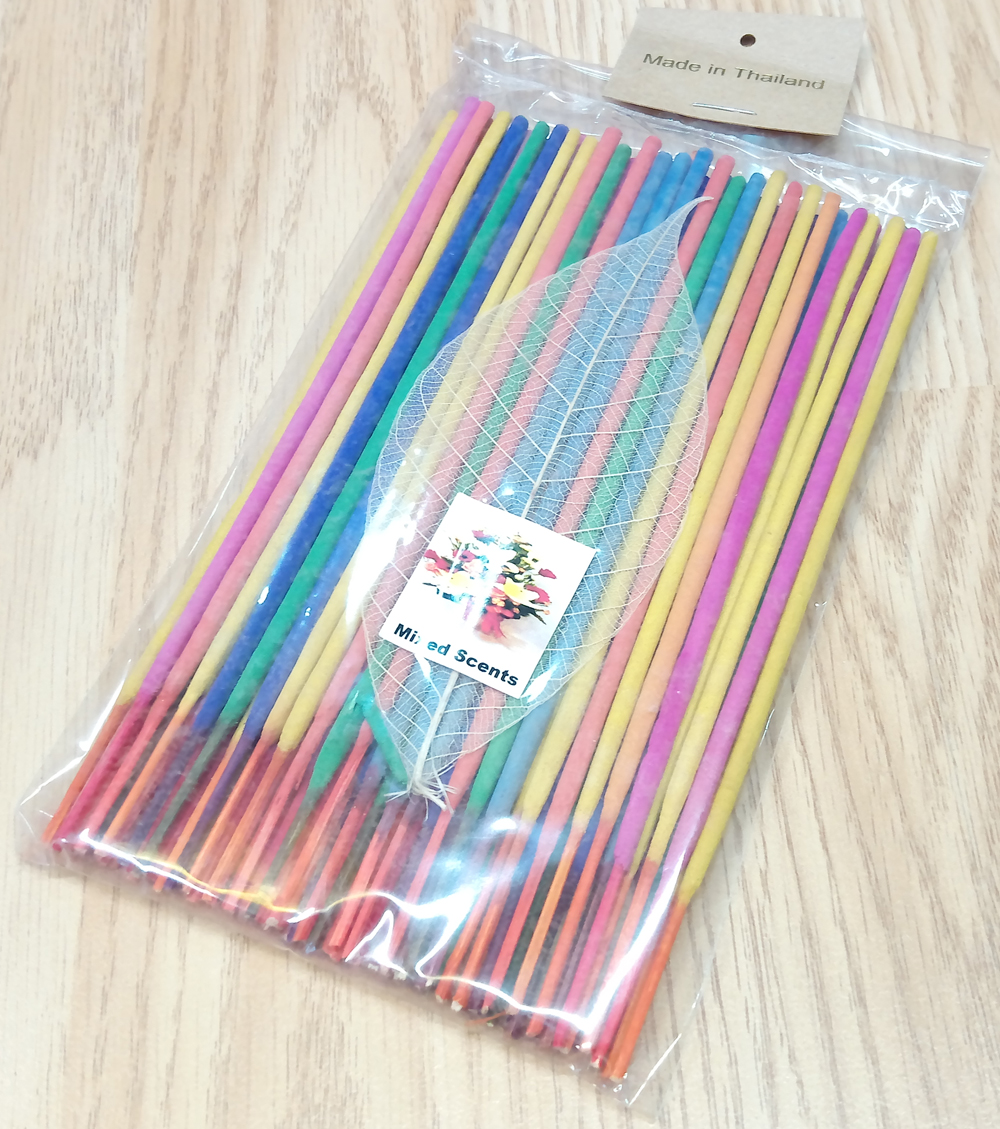 Pack of mixed incense sticks from Thailand