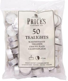 Bag of 50 price's tealights