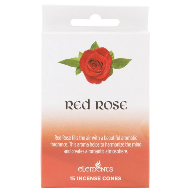Red Rose Elements Incense Cones