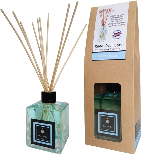 Baby Powder Home Fragrance Reed Diffuser - 200ml With Reeds