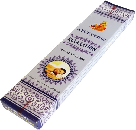 Relaxation Ayurvedic Masala Incense Sticks - Pack of 15 Premium Sticks