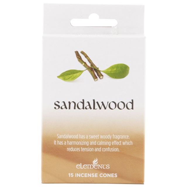 Sandalwood Elements Incense Cones