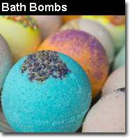 Bath bombs body & bath fizz bombs