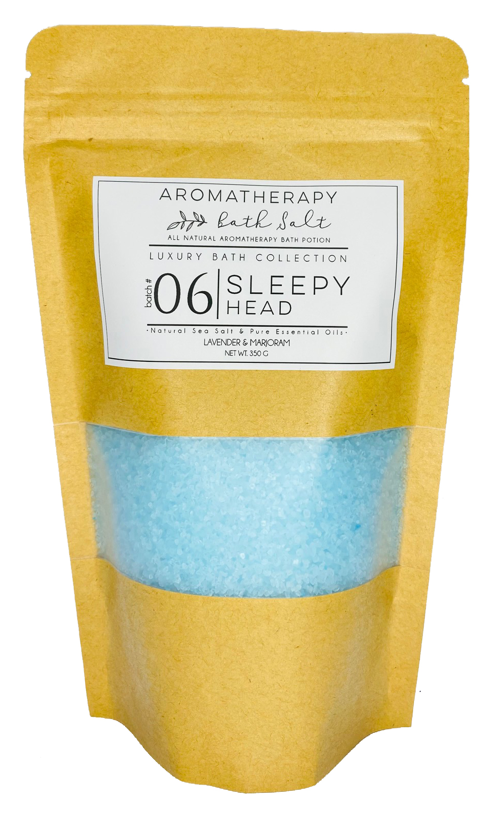 Sleepy Head - Aromatherapy Bath Salts in Kraft Bag - 350g