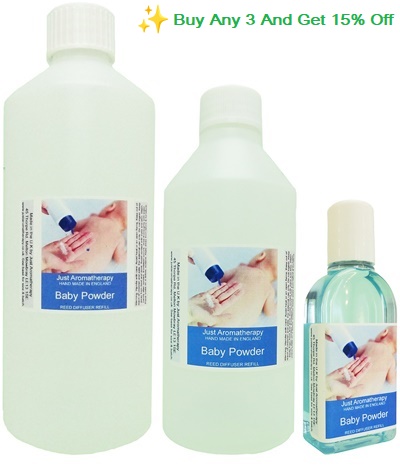 Baby Powder Reed Diffuser Refill Oil - With free reeds