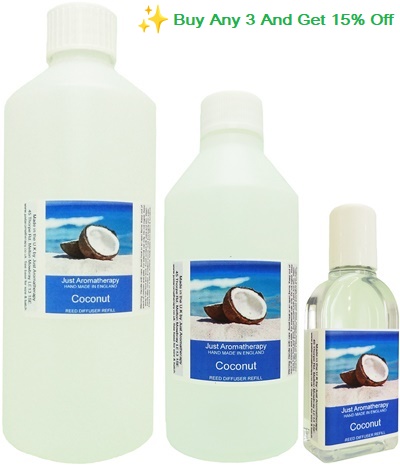 Coconut Reed Diffuser Refill Oil - With free reeds