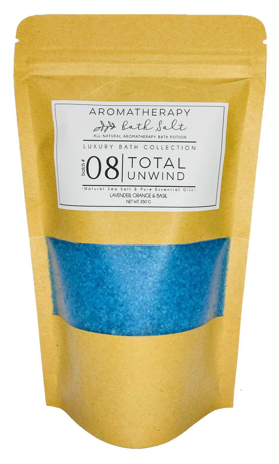 Total Unwind Potion - Aromatherapy Bath Salts in Kraft Bag - 350g