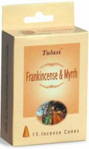 Tulasi Incense Cones (Frankincense & Myrrh)