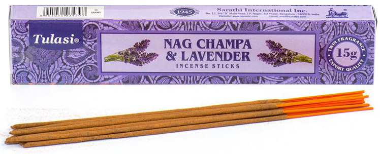 Tulasi Lavender & Nag Champa Incense Sticks