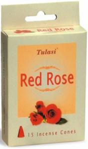 Tulasi Incense Cones (Red Rose)