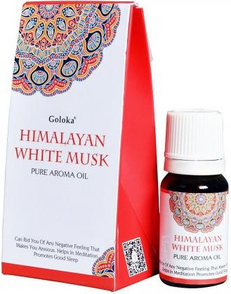 Goloka Himalayan White Musk Aroma Fragrance Oil - 10ml Bottle