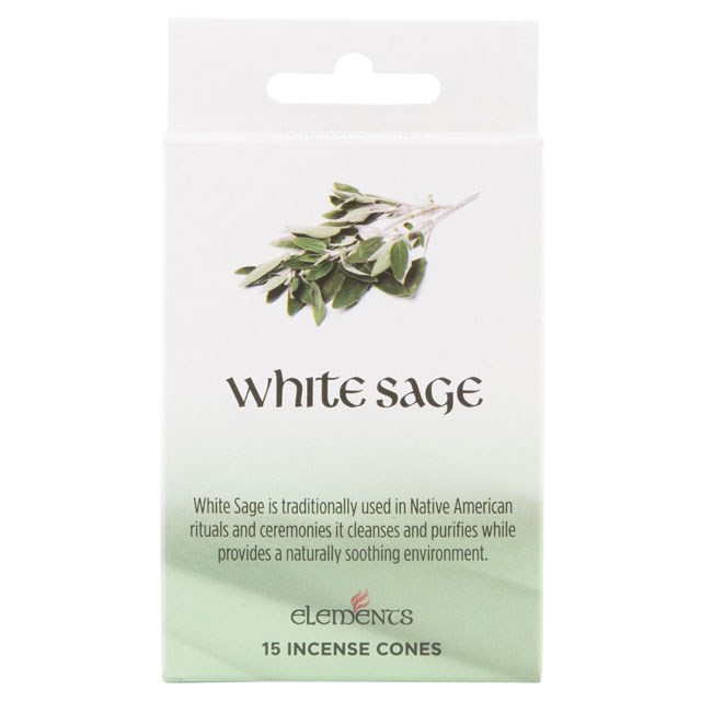White Sage Elements Incense Cones