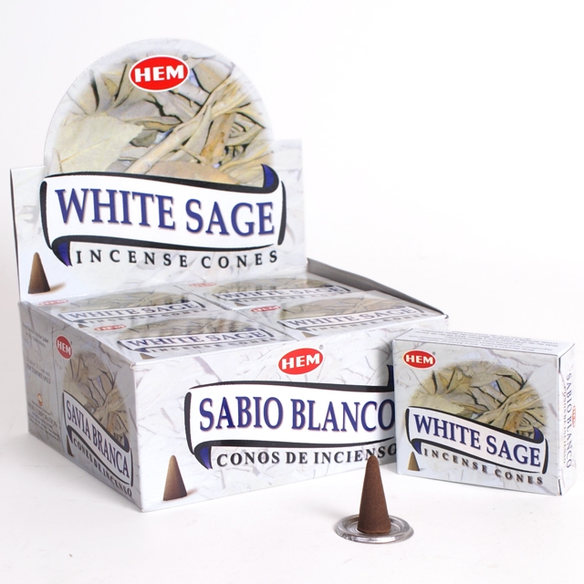 white sage fragrance incense cones
