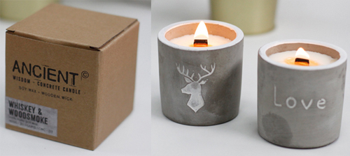 Wooden Wick Crackling Candles